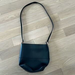 H&M Black Faux Leather Crossbody Purse